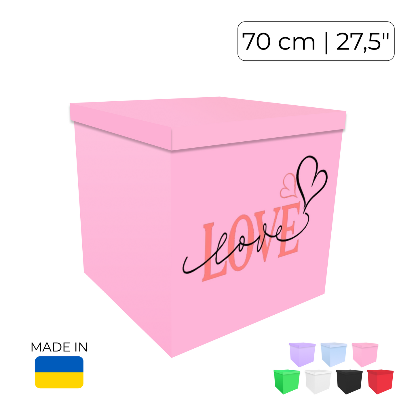 Printed Balloon Box "Love"