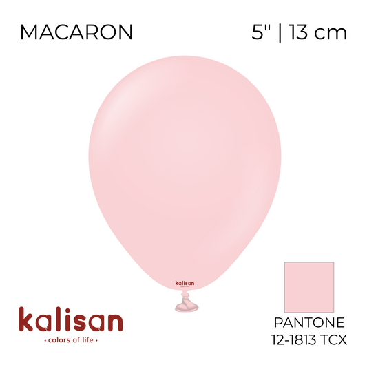 Kalisan 5" | Macaron 10 Pink (100 pcs)