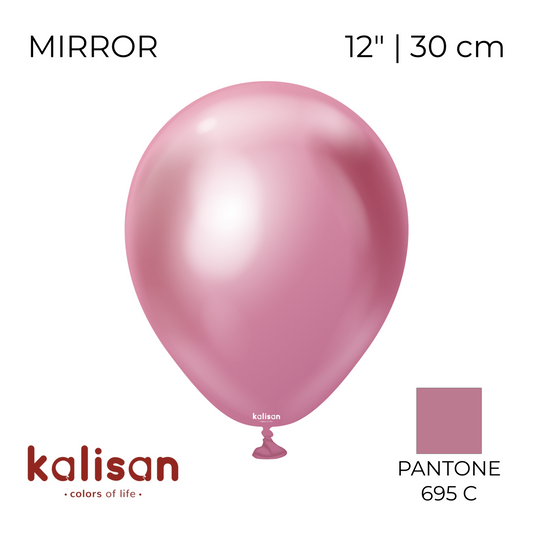 Kalisan 12" | Mirror 105 Pink (50 pcs)