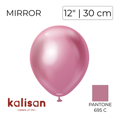 Kalisan 12" | Mirror 105 Pink (50 pcs)