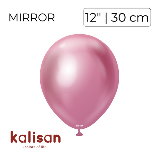 Kalisan 12" | Mirror Pink (50 pcs)