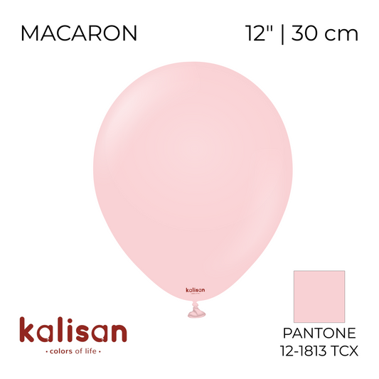 Kalisan 12" | Macaron 10 Pink (100 pcs)