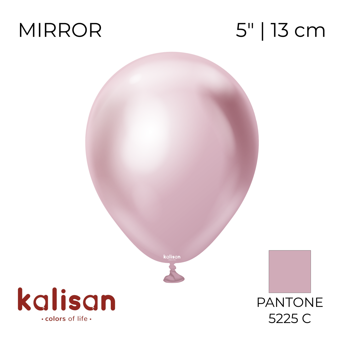 Kalisan 5" | Mirror 113 Pink Gold (100 pcs)