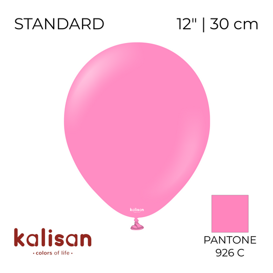 Kalisan 12" | Standard 68 Queen Pink (100 pcs)