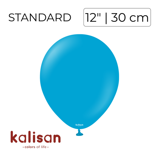 Kalisan 12" | Standard Caribbean Blue (100 pcs)