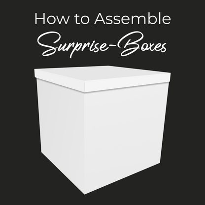 Surprise Balloon Box 70 cm | 28"  - White (1 pc)