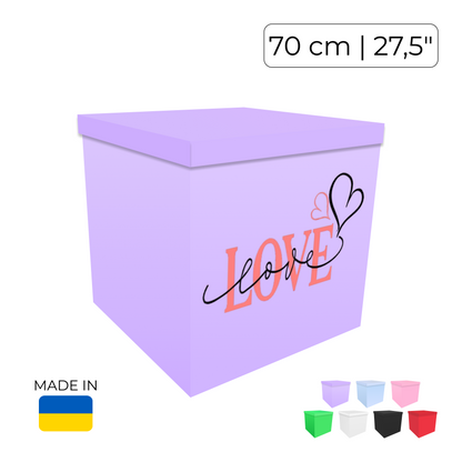 Printed Balloon Box "Love"