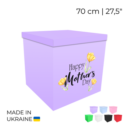 Printed Balloon Box 70 cm | 28" - "Happy Mother's day"