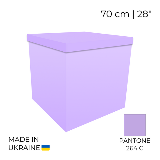 Surprise Balloon Box 70 cm | 28"  - Lilac (1 pc)