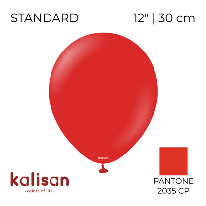 Kalisan 12" | Standard 26 Red (100 pcs)