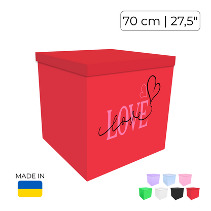 Printed Balloon Box "Love"