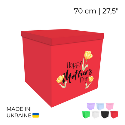 Printed Balloon Box 70 cm | 28" - "Happy Mother's day"