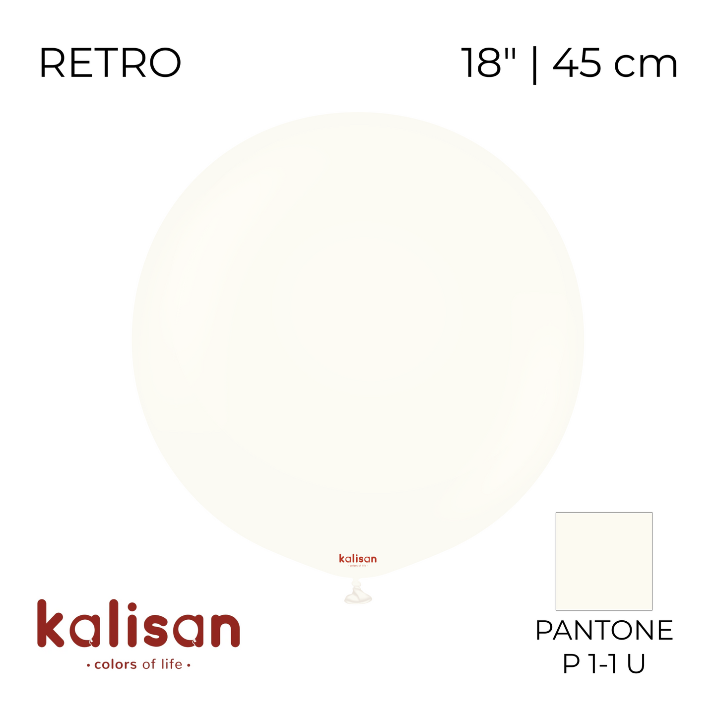 Kalisan 18" | Retro 60 White (25 pcs)