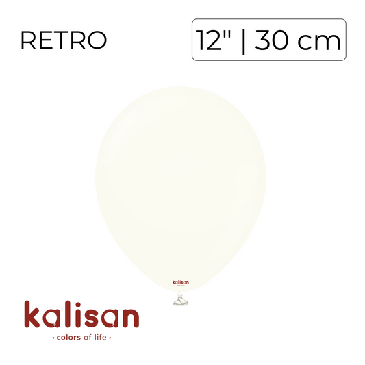 Kalisan 12" | Retro White (100 pcs)