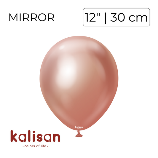 Kalisan 12" | Mirror Rose Gold (50 pcs)