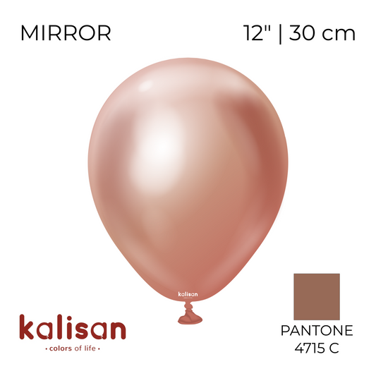 Kalisan 12" | Mirror 101  Rose Gold (50 pcs)