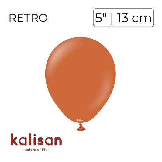 Kalisan 5" | Retro Rust Orange (100 pcs)