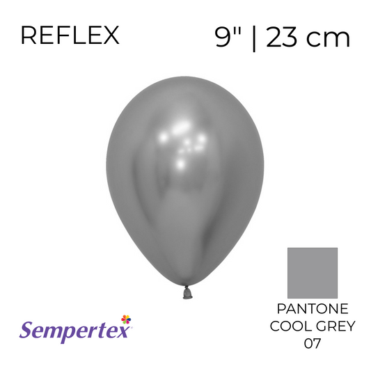 Sempertex 9" | Reflex Silver (80 pcs)