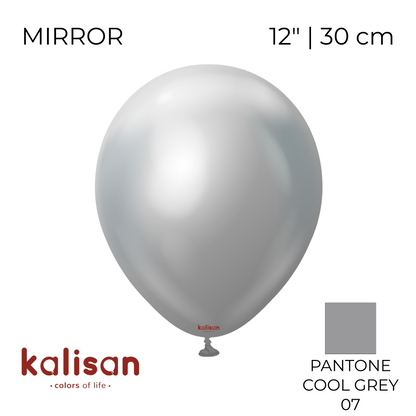 Kalisan 12" | Mirror 102 Silver (50 pcs)