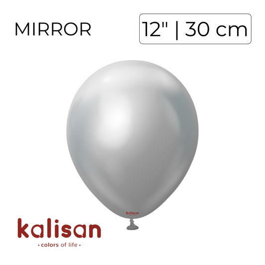 Kalisan 12" | Mirror Silver (50 pcs)