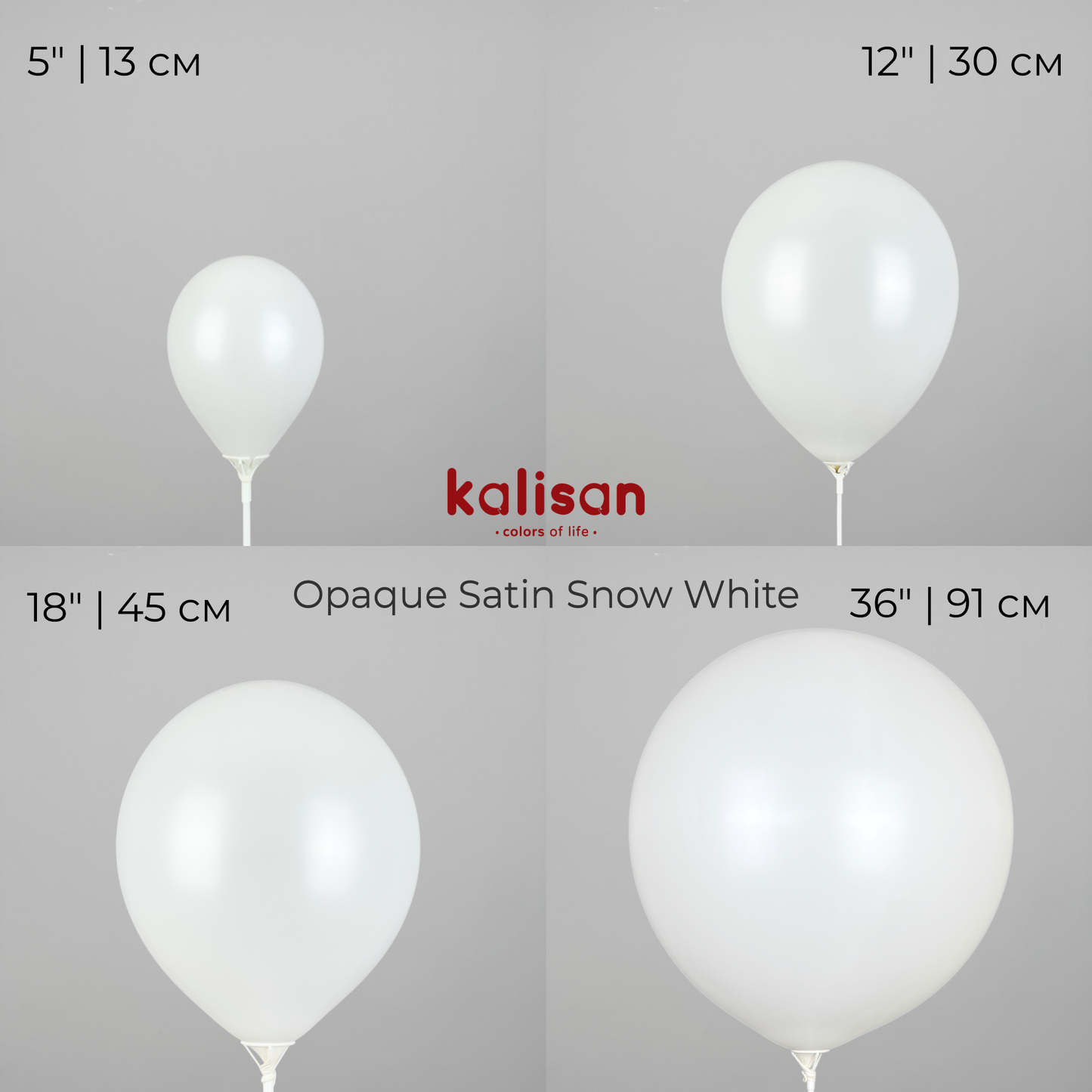 Kalisan 36" | Opaque Satin 03 Snow White (1 pc)
