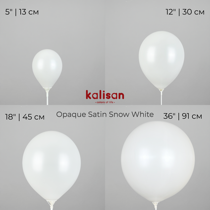 Kalisan 36" | Opaque Satin 03 Snow White (1 pc)