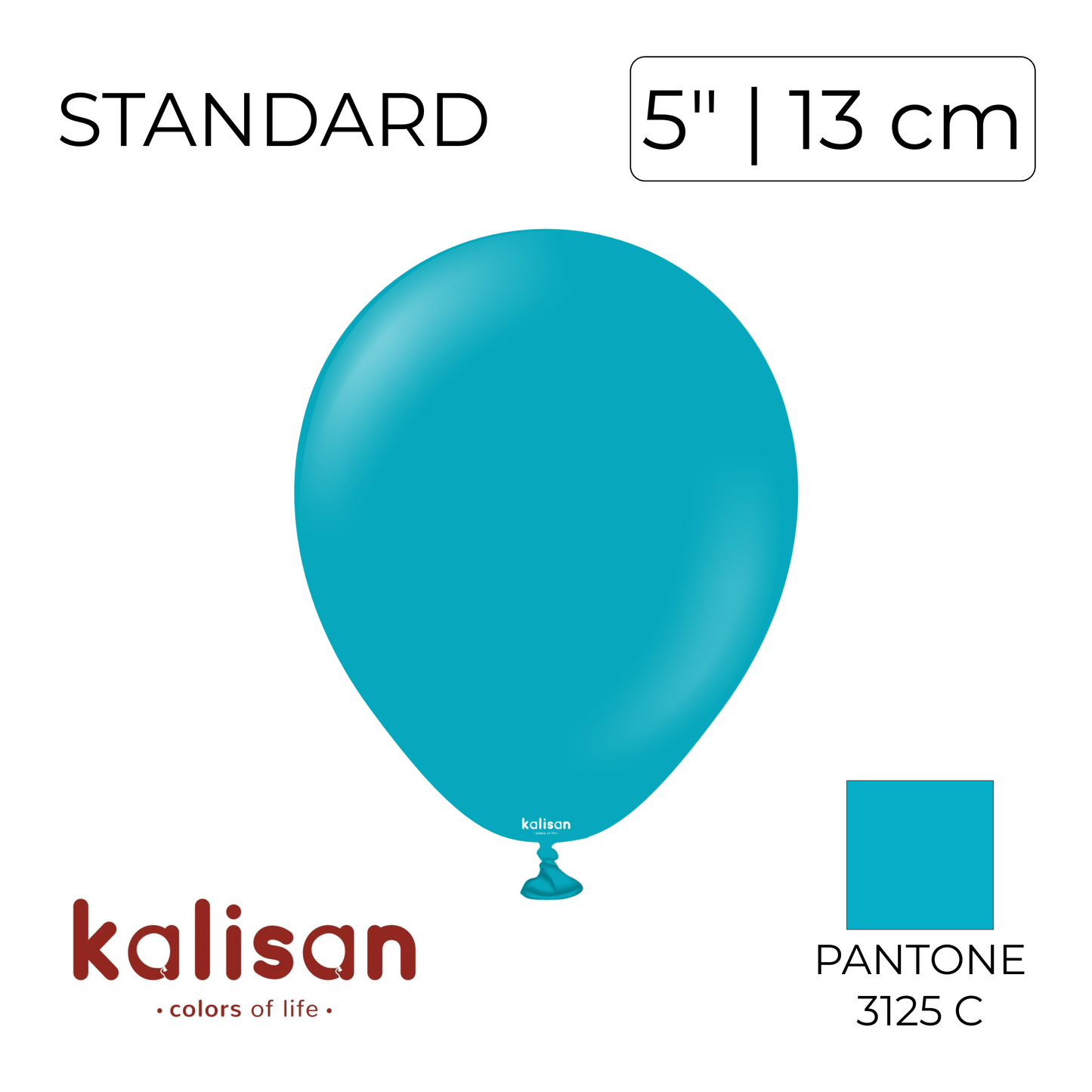 Kalisan 5" | Standard 42 Turquoise (100 pcs)
