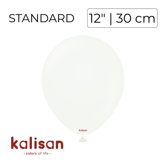 Kalisan 12" | Standard White (100 pcs)