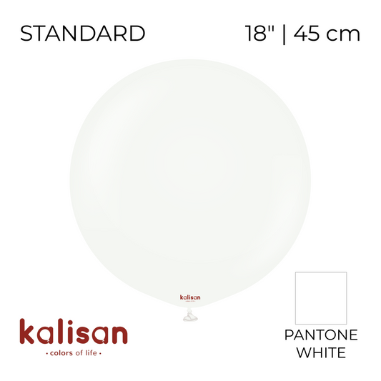 Kalisan 18" | Standard 20 White (25 pcs)