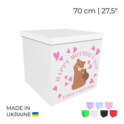 Printed Balloon Box 70 cm | 28" - "Happy Mother's day"