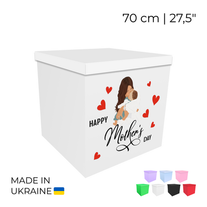 Printed Balloon Box 70 cm | 28" - "Happy Mother's day"