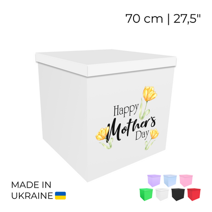 Printed Balloon Box 70 cm | 28" - "Happy Mother's day"