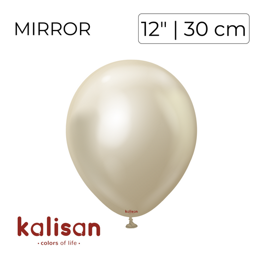 Kalisan 12" | Mirror White Gold (50 pcs)