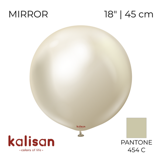 Kalisan 18" | Mirror 110 White Gold (25 pcs)