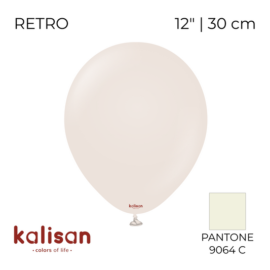 Kalisan 12" | Retro 22 White Sand (100 pcs)
