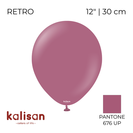 Kalisan 12" | Retro 15 Wild Berry (100 pcs)