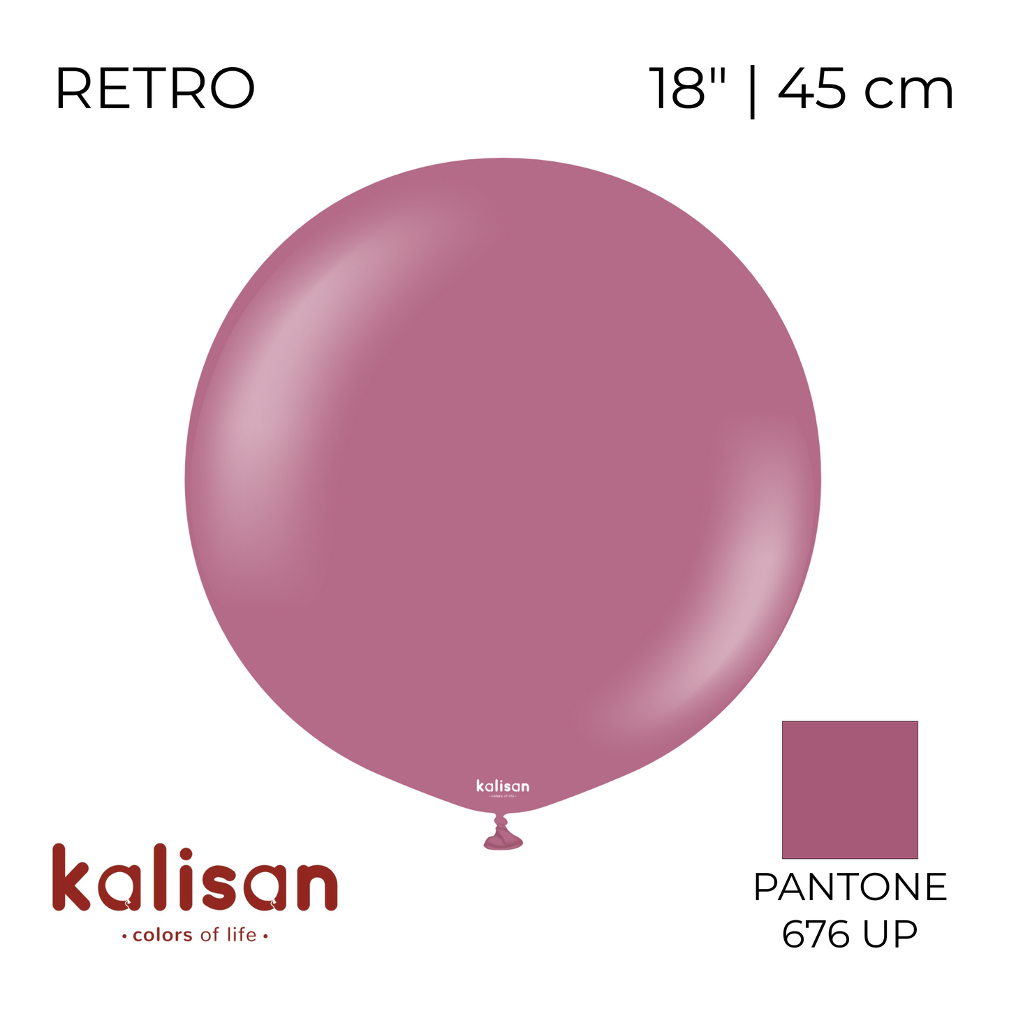 Kalisan 18" | Retro 15 Wild Berry (25 pcs)