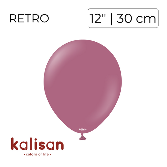 Kalisan 12" | Retro Wild Berry (100 pcs)