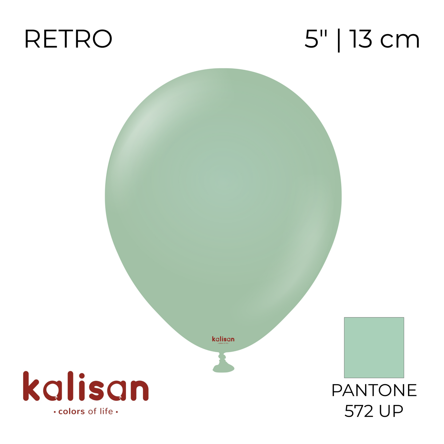 Kalisan 5" | Retro 17 Winter Green (100 pcs)