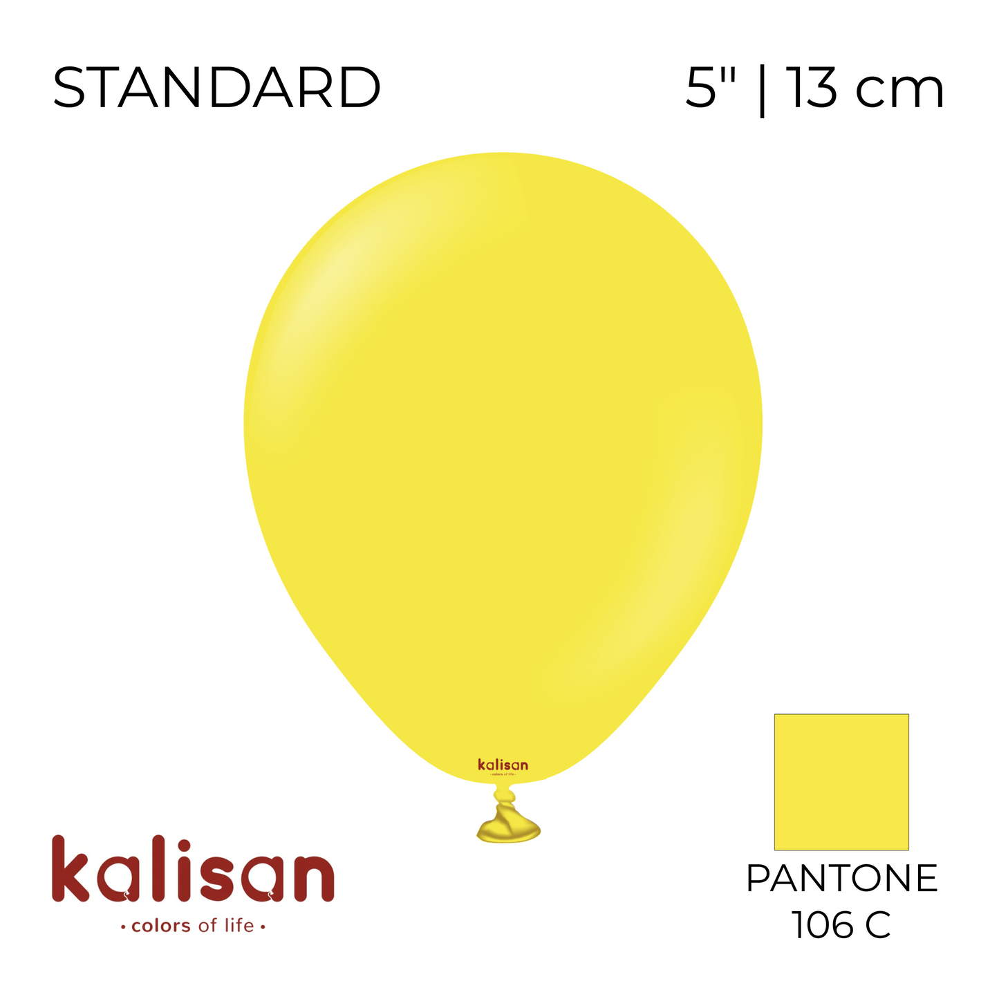 Kalisan 5" | Standard 23 Yellow (100 pcs)