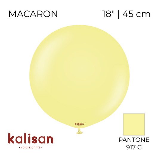 Kalisan 18" | Macaron 09 Yellow (25 pcs)