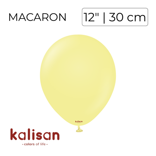 Kalisan 12" | Macaron Yellow (100 pcs)