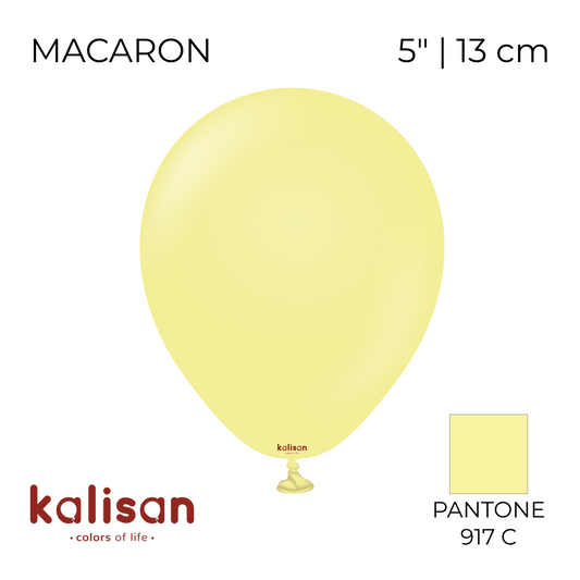 Kalisan 5" | Macaron 09 Yellow (100 pcs)
