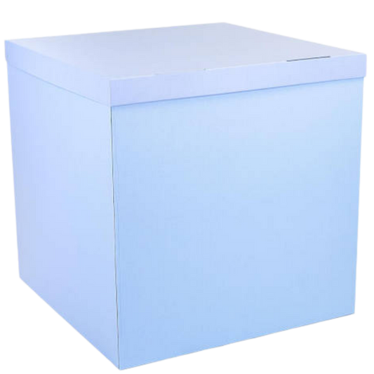 Suprise cardboard balloon box - Light blue